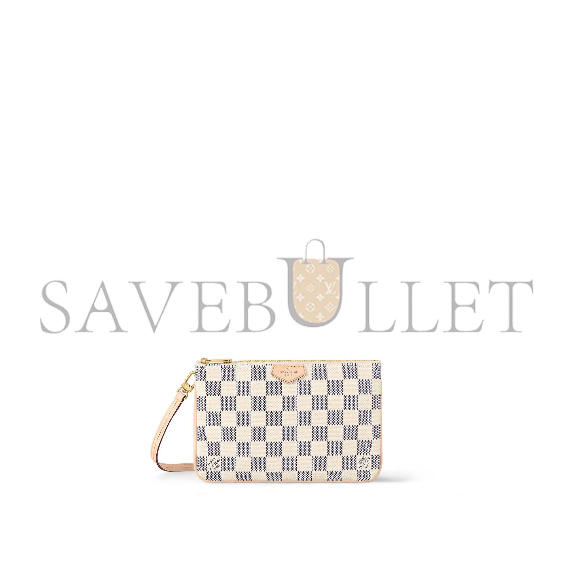 LOUIS VUITTON DOUBLE ZIP POCHETTE N60460 LOUIS VUITTON DOUBLE ZIP POCHETTE N60460