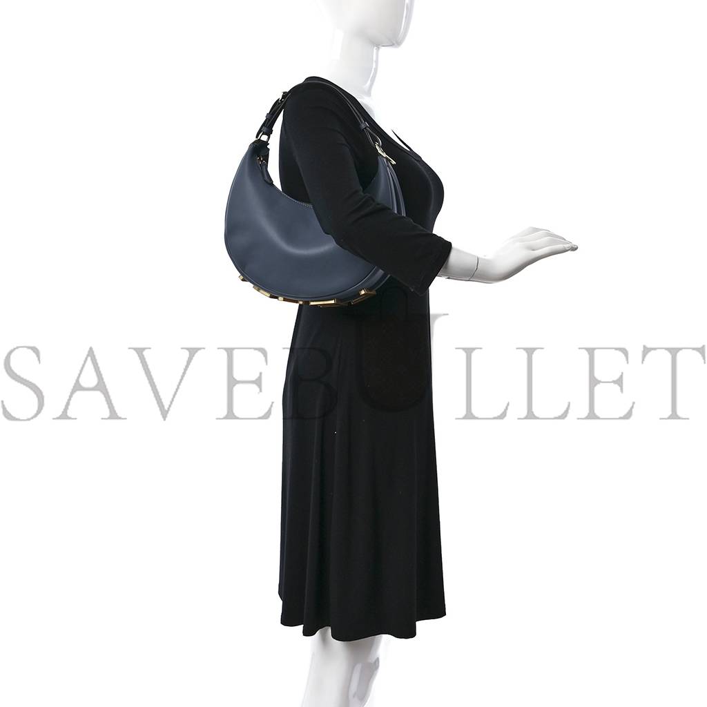 FENDI VITELLO GRACE MATTE SMALL FENDIGRAPHY HOBO BAG MIRTO FENDI VITELLO GRACE MATTE SMALL FENDIGRAPHY HOBO BAG MIRTO