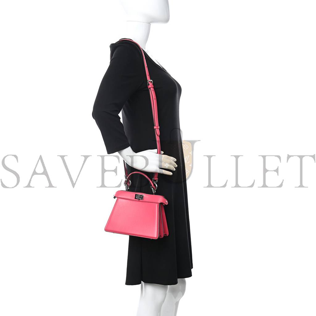 FENDI SHINY NAPPA PETITE PEEKABOO I SEE U SATCHEL LAMPONE FENDI SHINY NAPPA PETITE PEEKABOO I SEE U SATCHEL LAMPONE