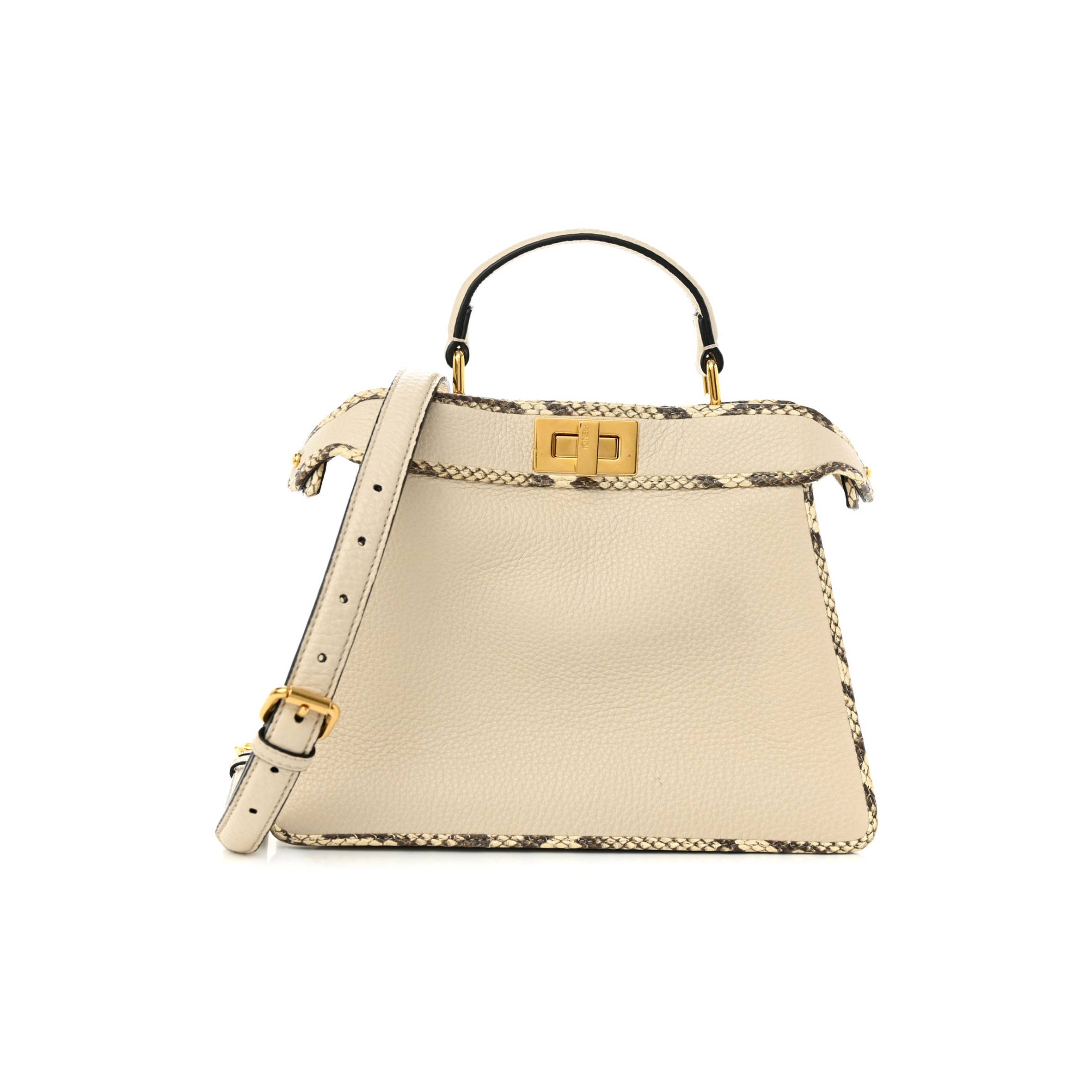 FENDI CUOIO ROMANO ELAPHE CHAMOIS PYTHON PRINT SMALL PEEKABOO I SEE U SATCHEL CAMELIA FENDI CUOIO ROMANO ELAPHE CHAMOIS PYTHON PRINT SMALL PEEKABOO I SEE U SATCHEL CAMELIA